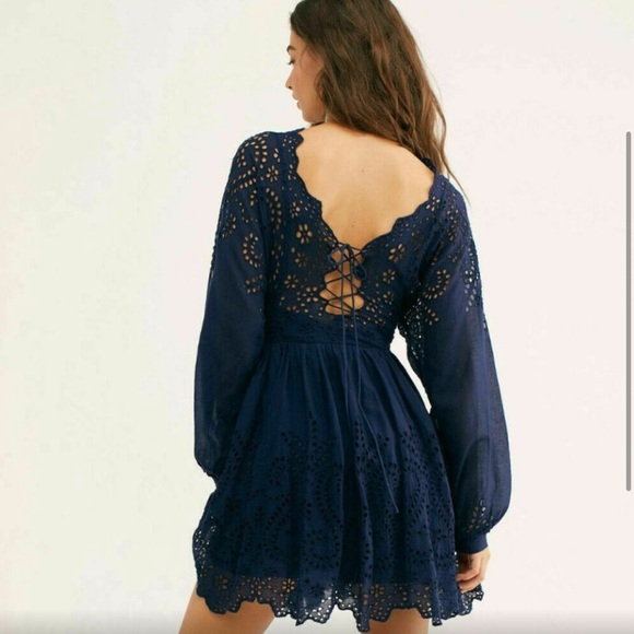 Free people Lottie mini eyelet embroidered dress - Picture 7 of 16